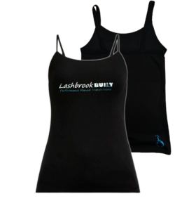 Lashbrook BUILT Street Race Series T-shirts - Ladies Tank (foil silver/blue)